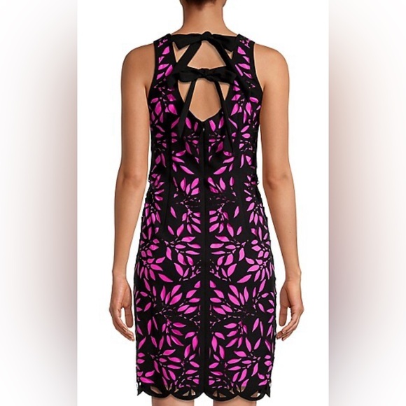 Shani Laser-Cut Bow-Back Dress US2/UK6 High-end Couture Fancy Party Glamour - Picture 3 of 6